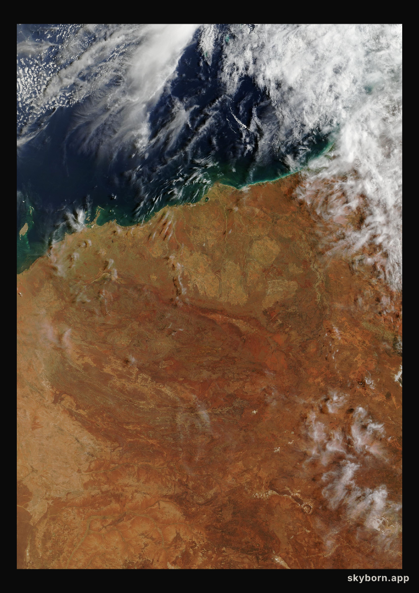 The Earth on 3 March 2026 · Pilbara, Western Australia