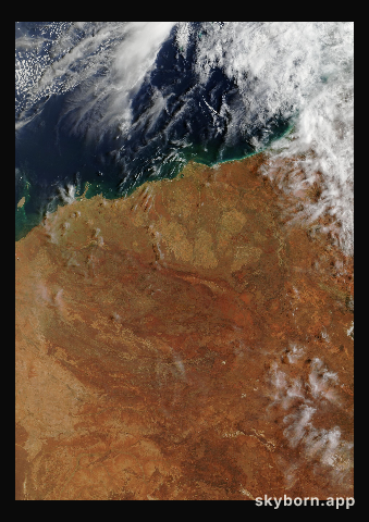 The Earth on 3 March 2026 · Pilbara, Western Australia