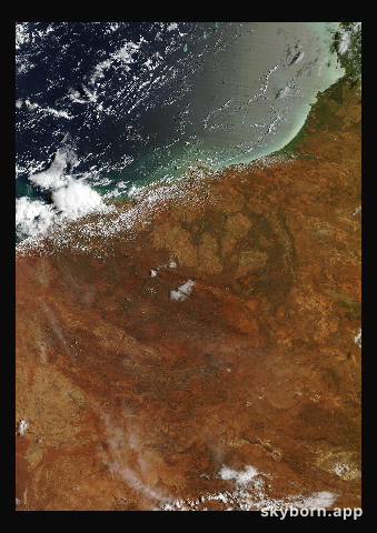 The Earth on 6 March 2026 · Pilbara, Western Australia