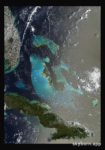 The Earth on 12 March 2026 · Bahamas