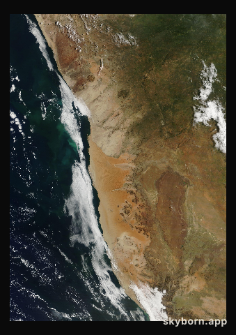 The Earth on 19 March 2026 · Namib Desert