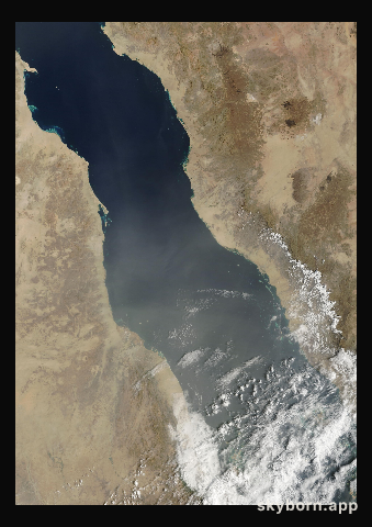 The Earth on 22 March 2026 · Red Sea