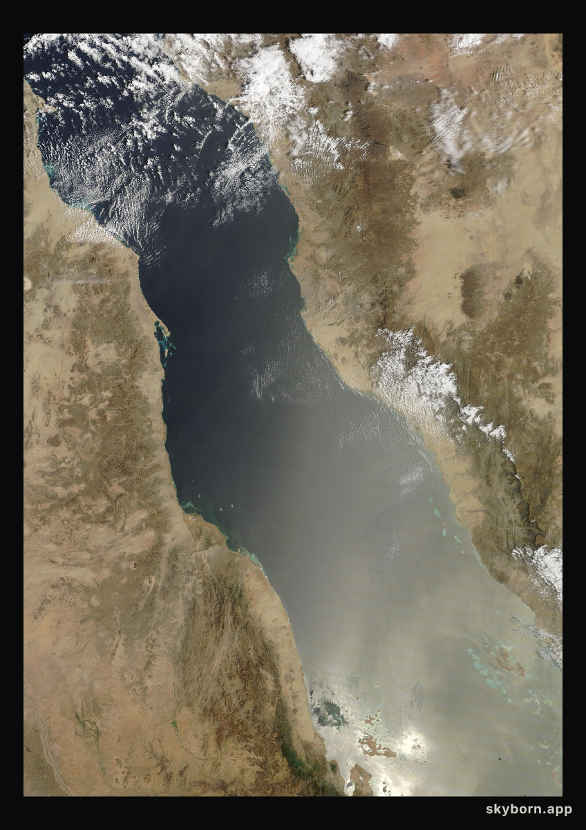 The Earth on 25 March 2026 · Red Sea