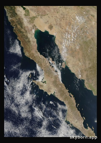 The Earth on 27 March 2026 · Baja California