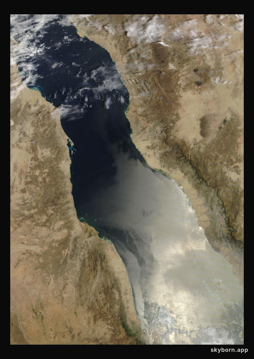 The Earth on 30 March 2026 · Red Sea