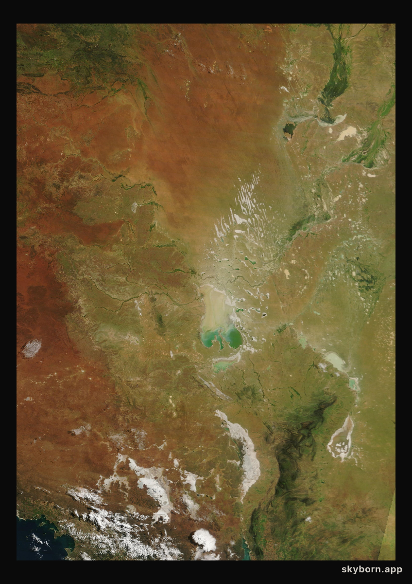 The Earth on 6 April 2026 · Lake Eyre, Australia