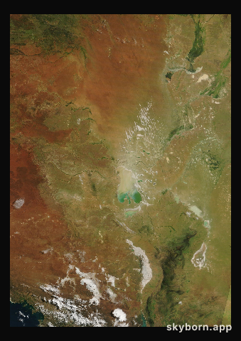 The Earth on 6 April 2026 · Lake Eyre, Australia