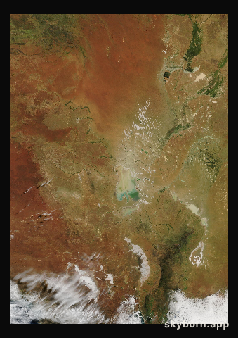 The Earth on 13 April 2026 · Lake Eyre, Australia