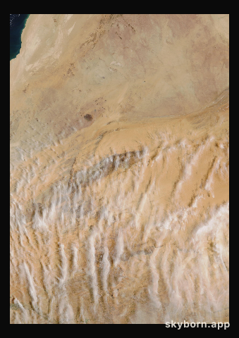 The Earth on 14 April 2026 · Eye of the Sahara, Mauritania