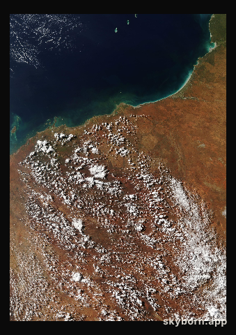The Earth on 16 April 2026 · Pilbara, Western Australia