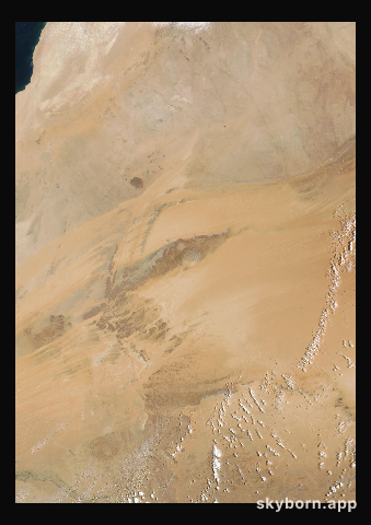 The Earth on 26 April 2026 · Eye of the Sahara, Mauritania