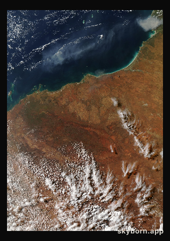The Earth on 29 April 2026 · Pilbara, Western Australia