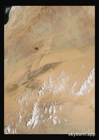 The Earth on 17 May 2026 · Eye of the Sahara, Mauritania