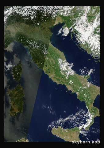The Earth on 21 May 2026 · Italy and the Adriatic
