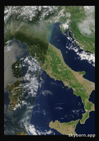 The Earth on 31 May 2026 · Italy and the Adriatic