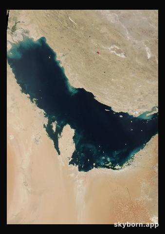 The Earth on 6 June 2026 · Persian Gulf