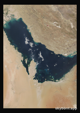 The Earth on 24 June 2026 · Persian Gulf