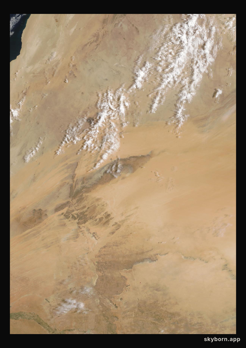 The Earth on 26 June 2026 · Eye of the Sahara, Mauritania
