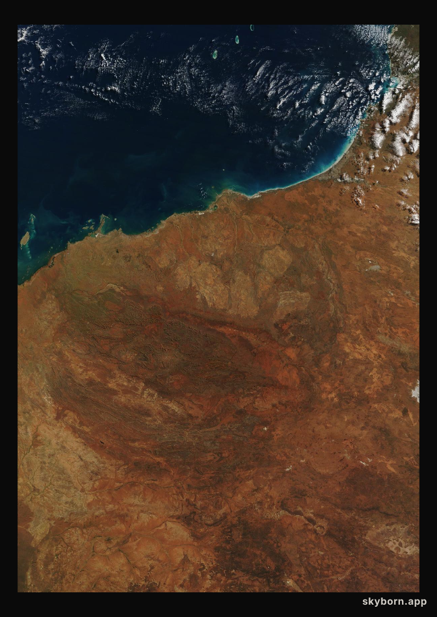The Earth on 4 July 2026 · Pilbara, Western Australia