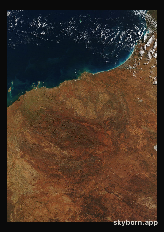 The Earth on 4 July 2026 · Pilbara, Western Australia