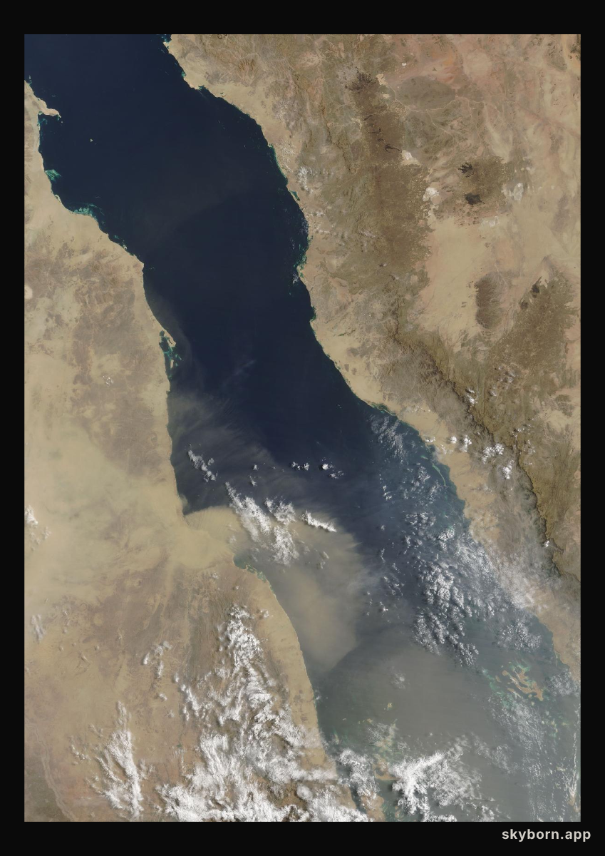 The Earth on 8 July 2026 · Red Sea
