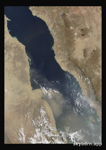 The Earth on 8 July 2026 · Red Sea