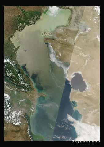 The Earth on 11 July 2026 · Caspian Sea