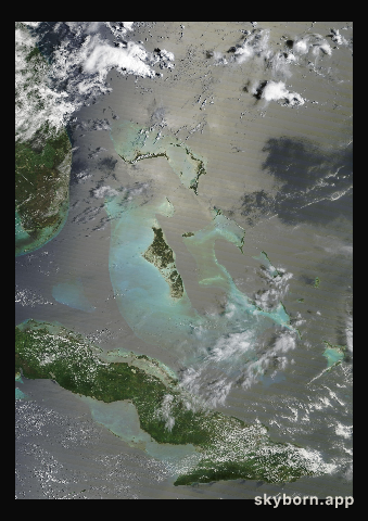 The Earth on 13 July 2026 · Bahamas