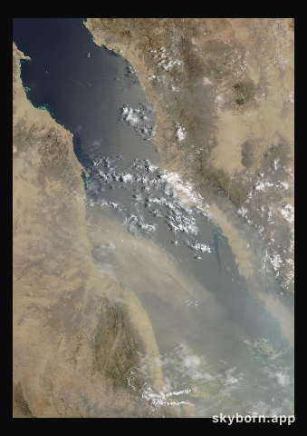 The Earth on 16 July 2026 · Red Sea