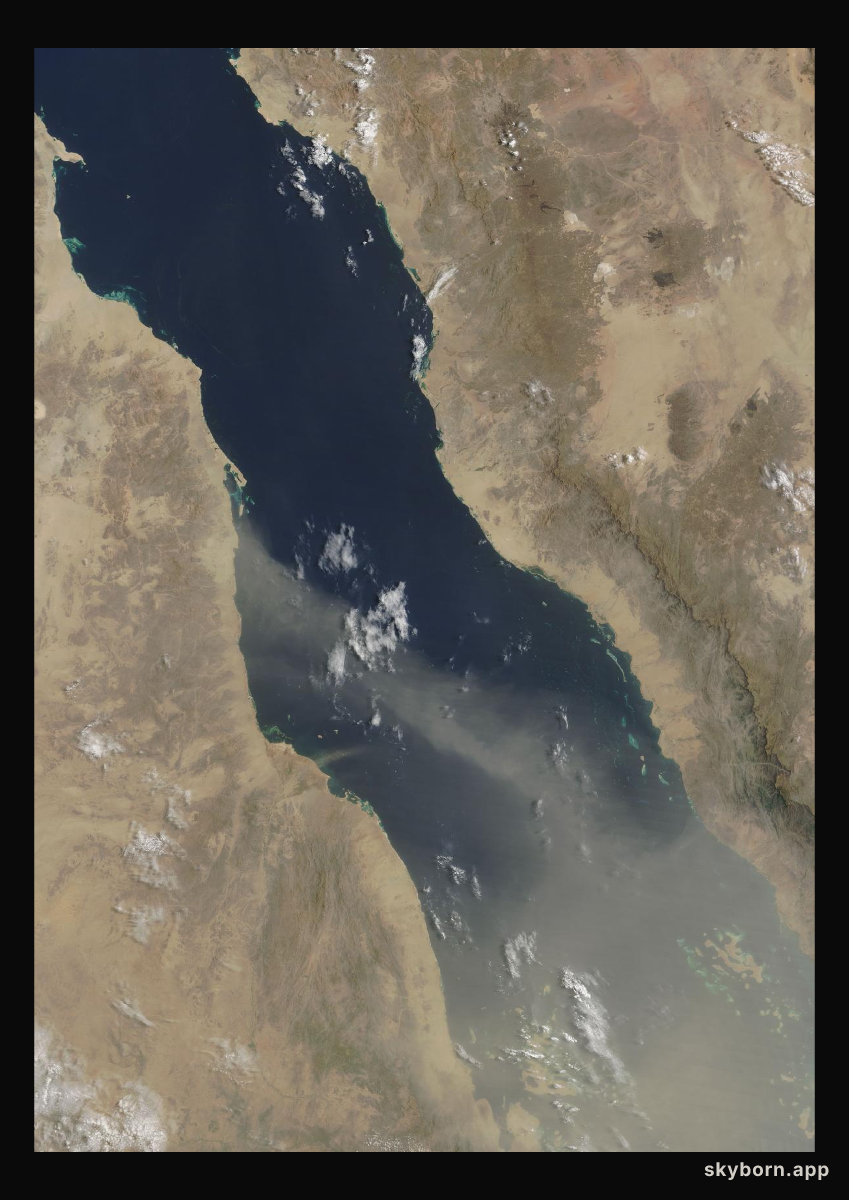 The Earth on 18 July 2026 · Red Sea