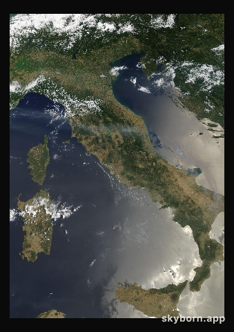 The Earth on 19 July 2026 · Italy and the Adriatic