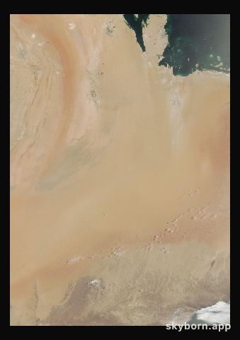 The Earth on 22 July 2026 · Empty Quarter, Arabia