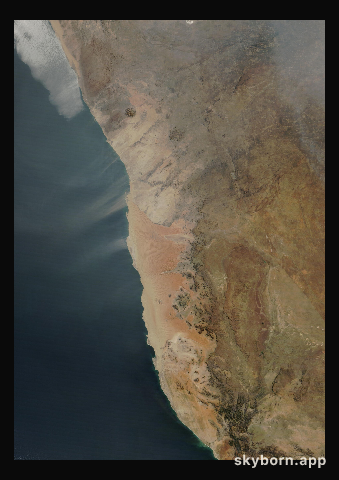 The Earth on 25 July 2026 · Namib Desert