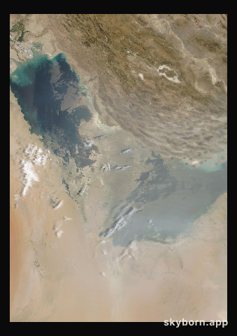The Earth on 30 July 2026 · Persian Gulf