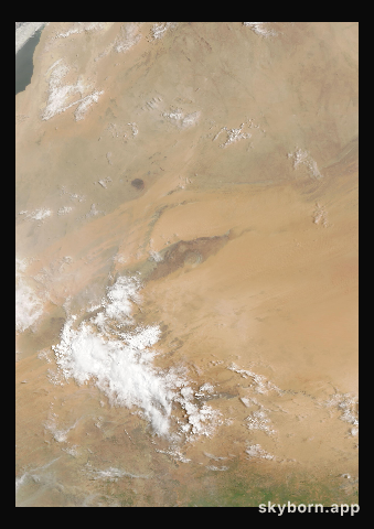 The Earth on 7 August 2026 · Eye of the Sahara, Mauritania