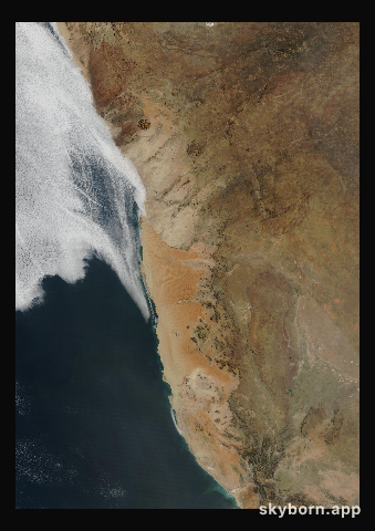 The Earth on 19 August 2026 · Namib Desert