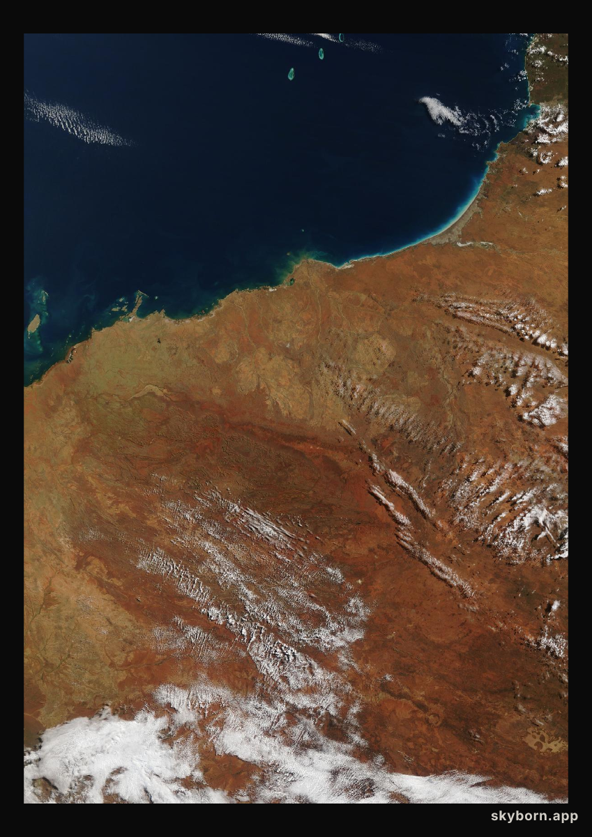 The Earth on 23 August 2026 · Pilbara, Western Australia