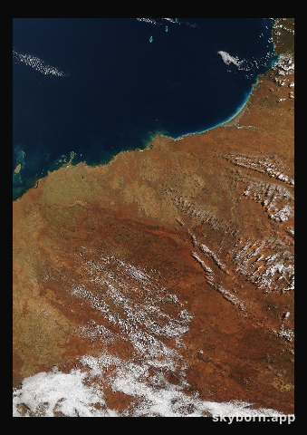 The Earth on 23 August 2026 · Pilbara, Western Australia