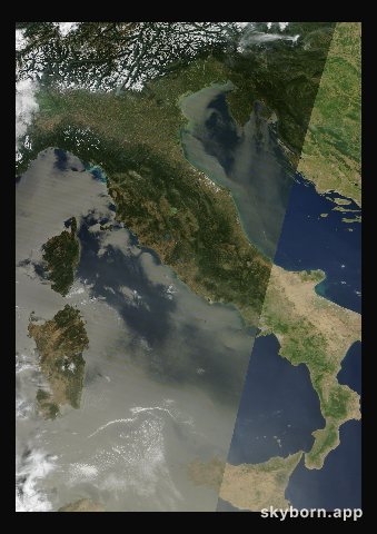 The Earth on 24 August 2026 · Italy and the Adriatic