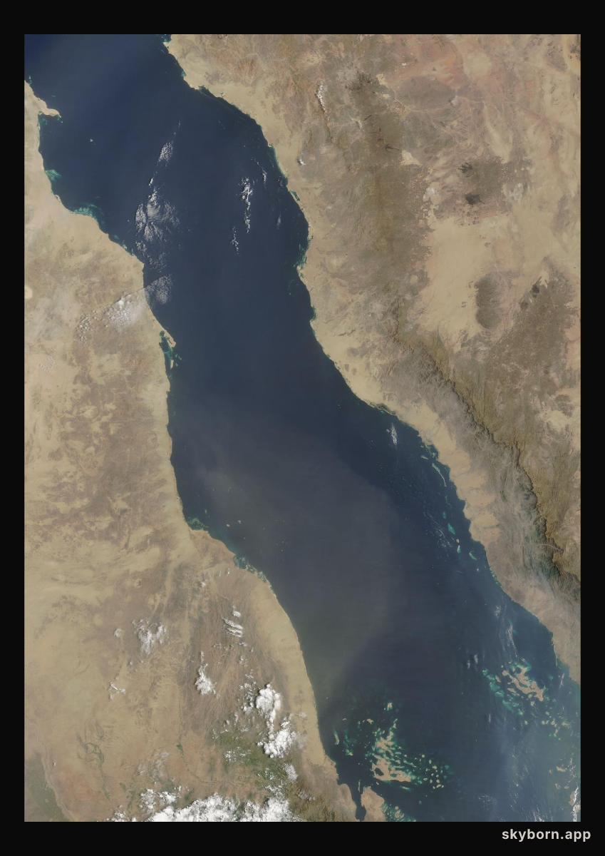 The Earth on 1 September 2026 · Red Sea