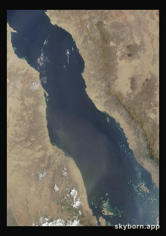 The Earth on 1 September 2026 · Red Sea