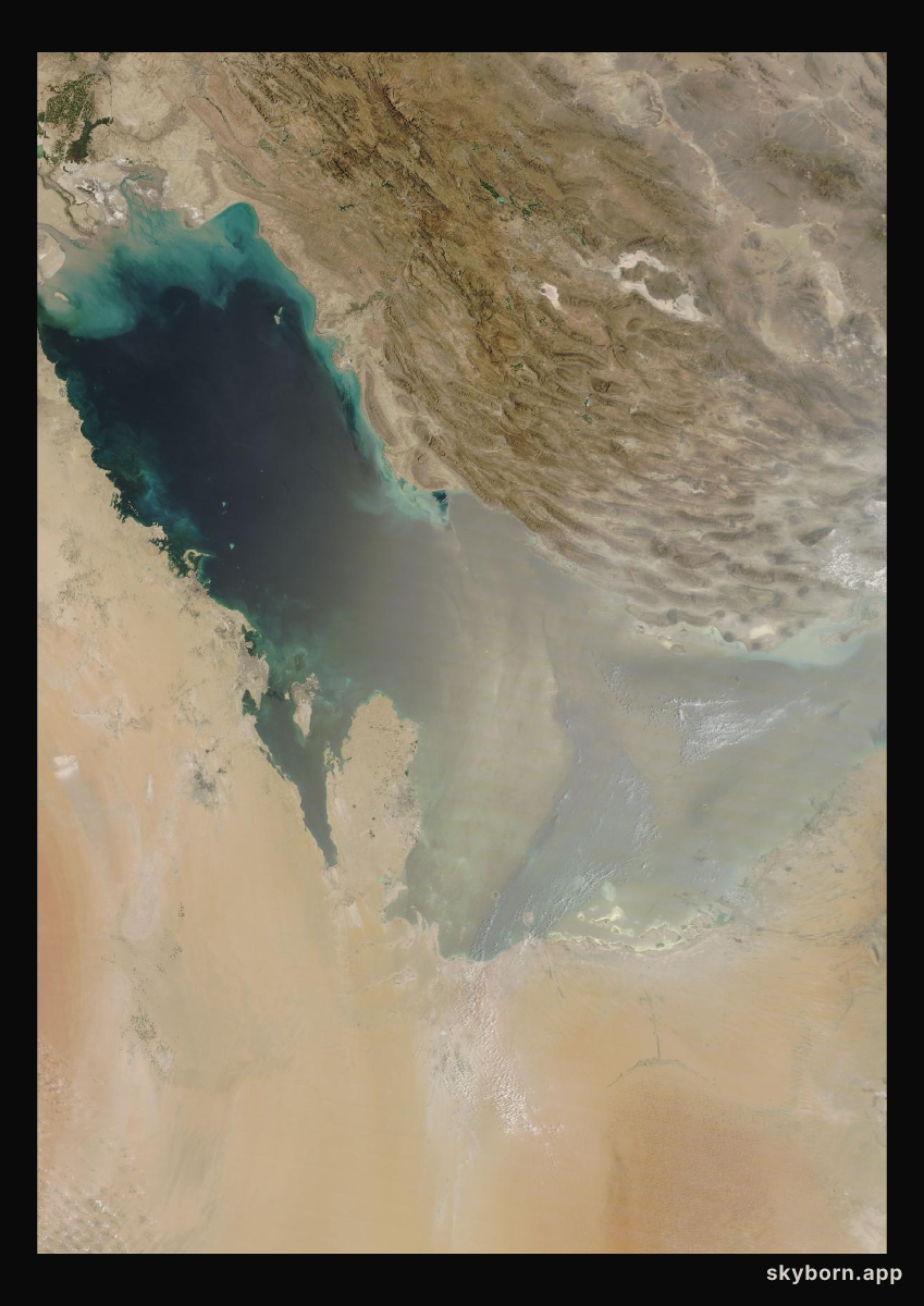 The Earth on 3 September 2026 · Persian Gulf