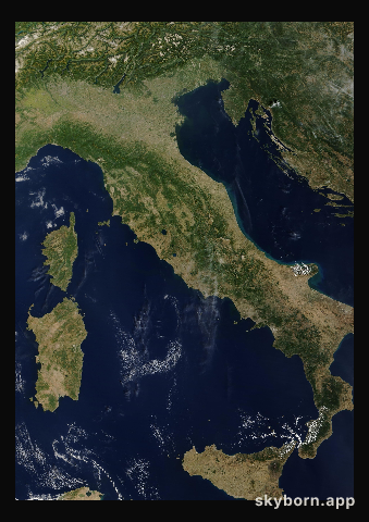 The Earth on 4 September 2026 · Italy and the Adriatic