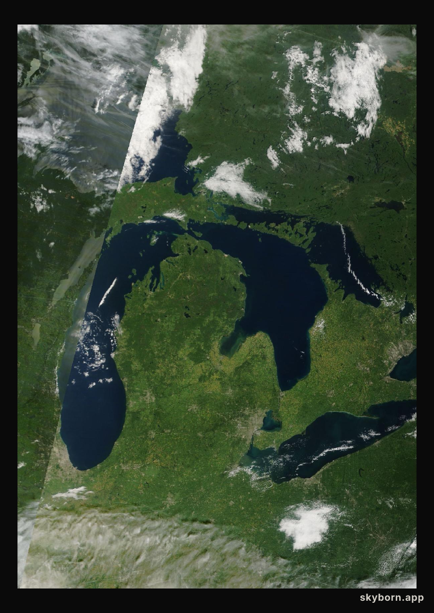 The Earth on 11 September 2026 · Great Lakes