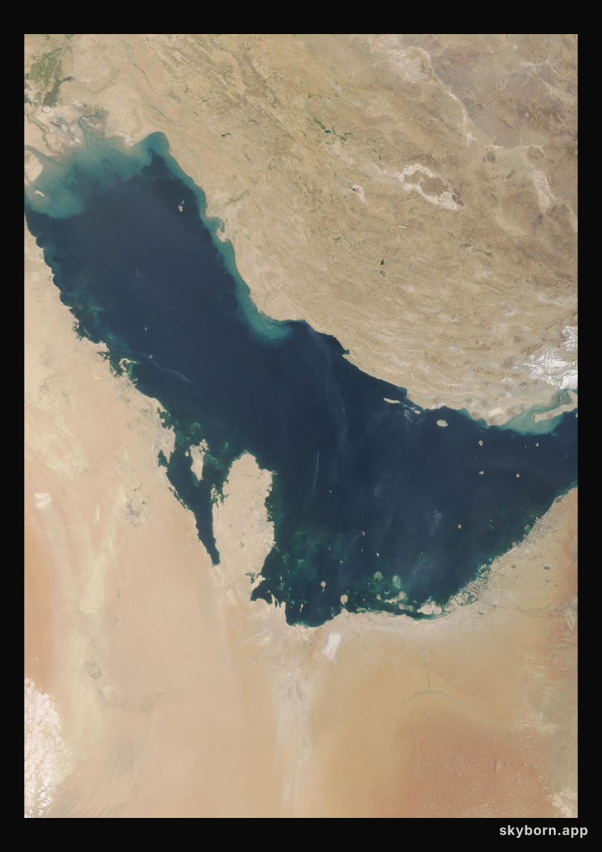 The Earth on 12 September 2026 · Persian Gulf