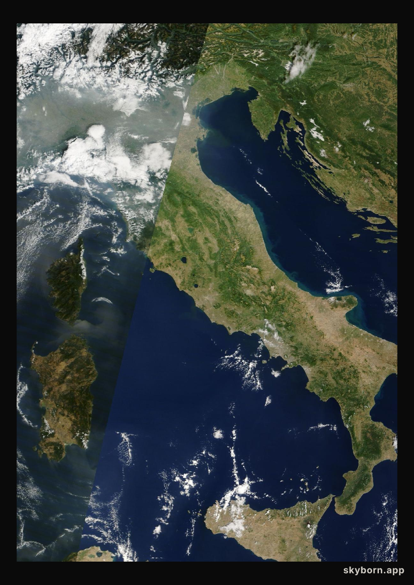The Earth on 16 September 2026 · Italy and the Adriatic