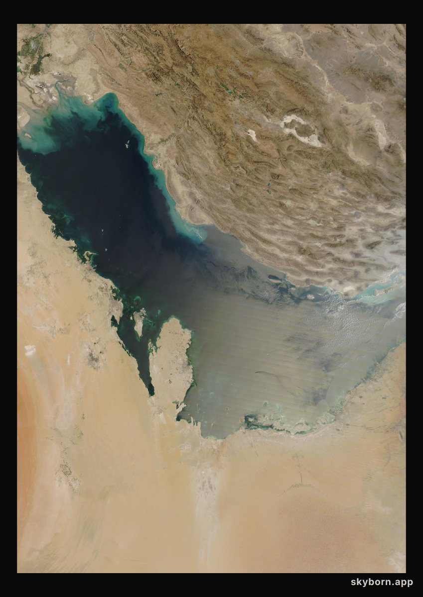 The Earth on 18 September 2026 · Persian Gulf