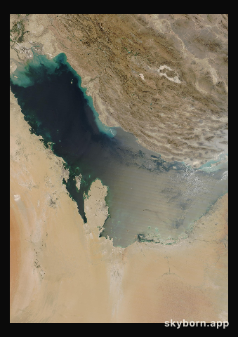The Earth on 18 September 2026 · Persian Gulf