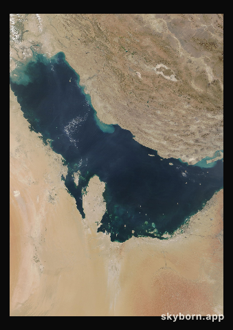 The Earth on 20 September 2026 · Persian Gulf