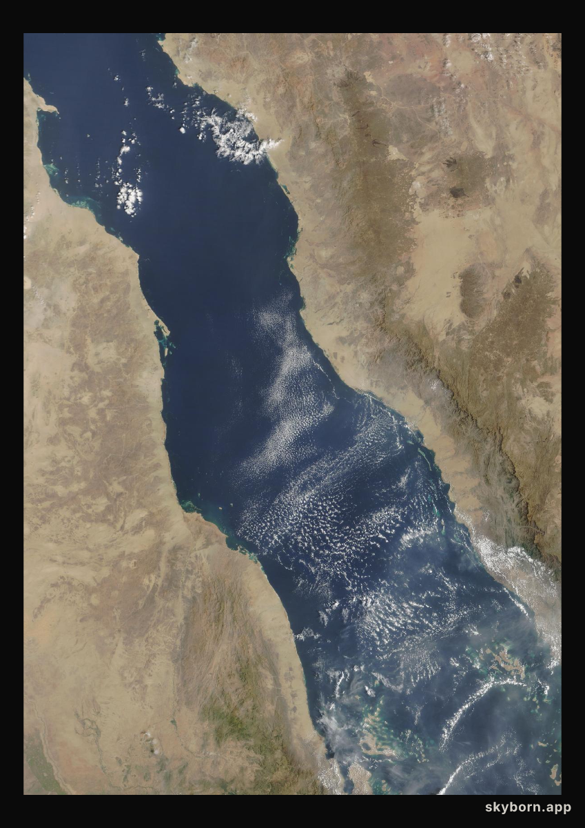 The Earth on 21 September 2026 · Red Sea